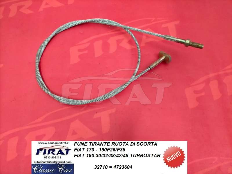FUNE TIRANTE RUOTA SCORTA FIAT 170-190 (32710)